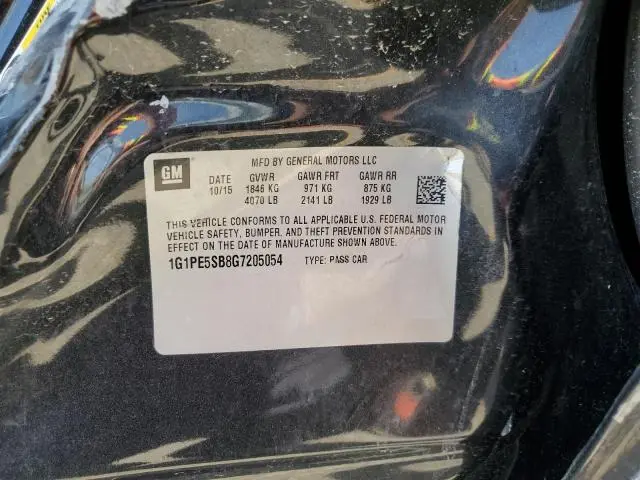 2016 CHEVROLET CRUZE LIMITED LT