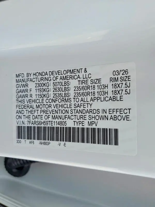 2026 HONDA CR-V SPORT  