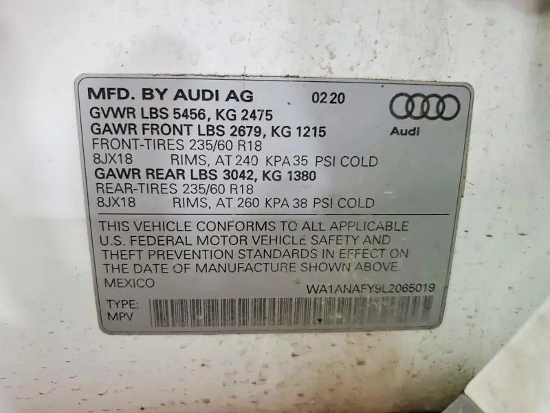 2020 AUDI Q5 PREMIUM  