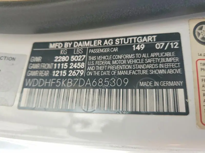 2013 MERCEDES-BENZ E 350  