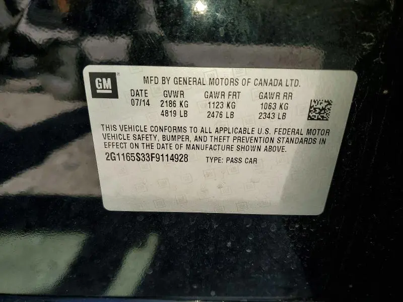 2015 CHEVROLET IMPALA LTZ  