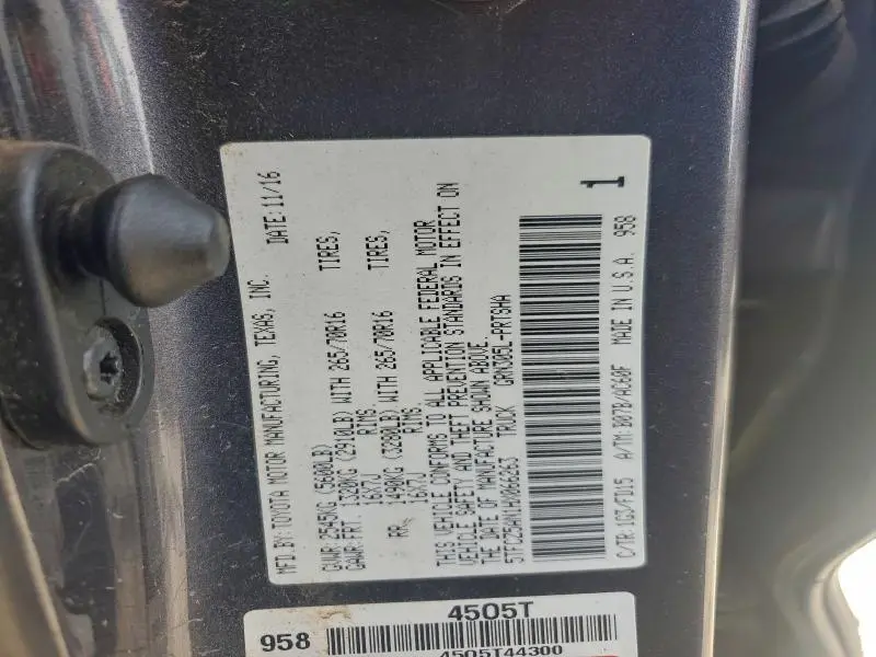 2017 TOYOTA TACOMA DOUBLE CAB  