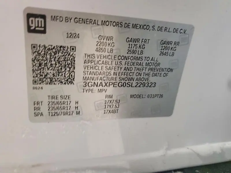 2025 CHEVROLET EQUINOX LT  