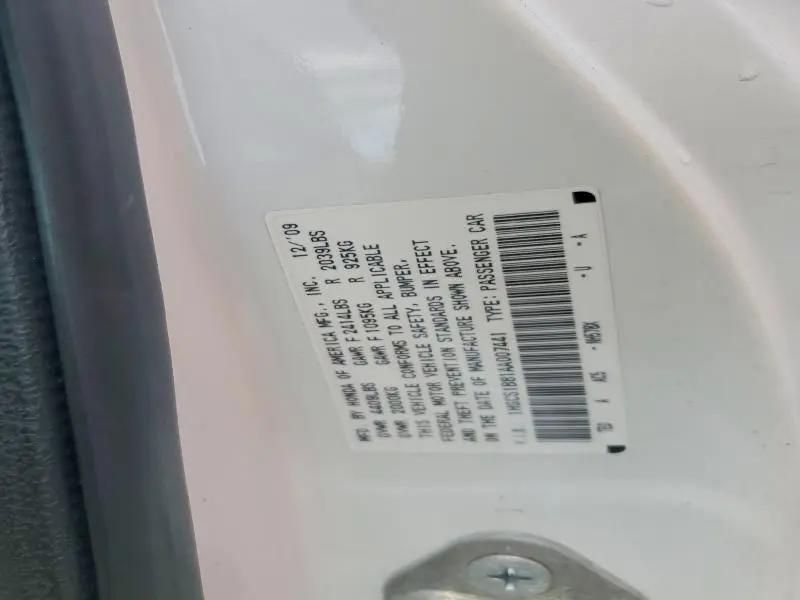 2010 HONDA ACCORD EXL  