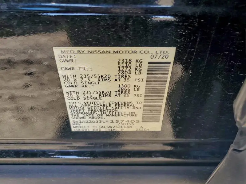 2020 NISSAN MURANO PLATINUM  