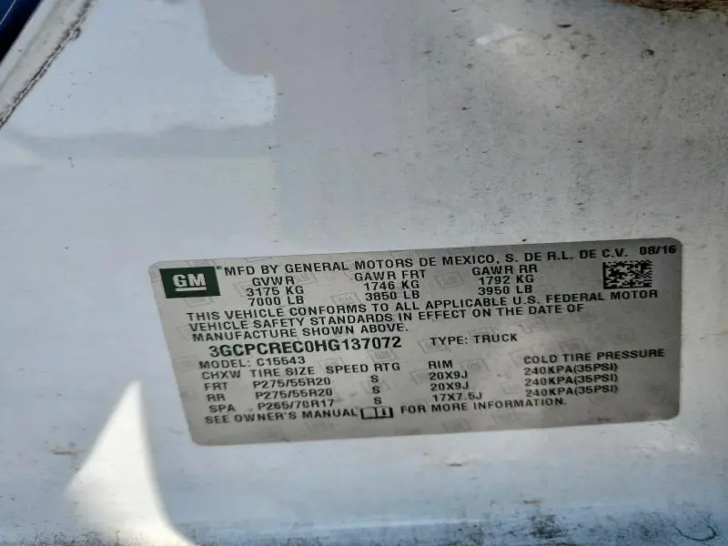 2017 CHEVROLET SILVERADO C1500 LT  