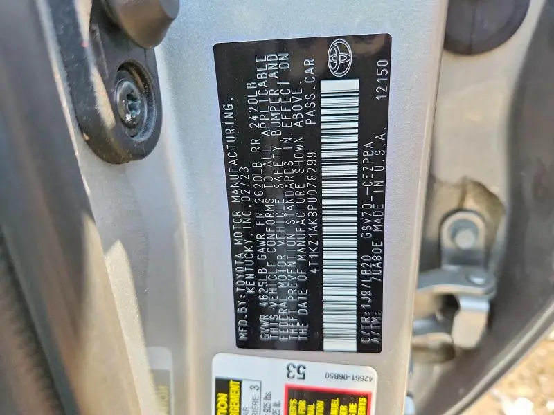 2023 TOYOTA CAMRY XSE V6  