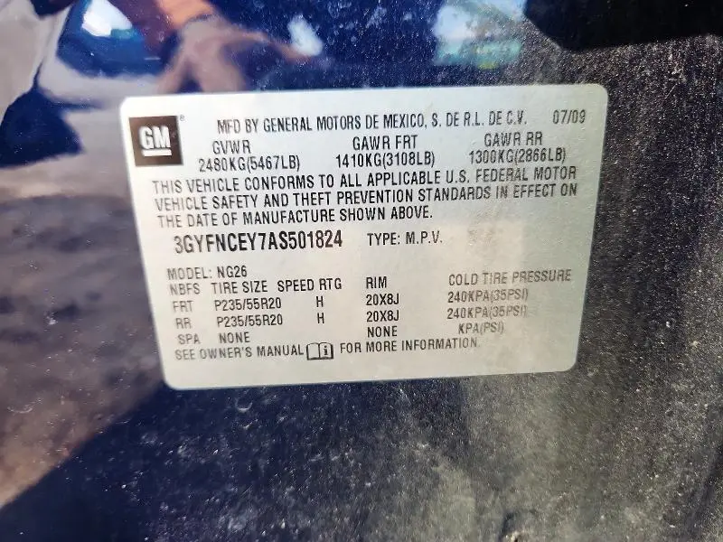 2010 CADILLAC SRX PREMIUM COLLECTION  