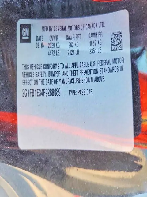2015 CHEVROLET CAMARO LS  