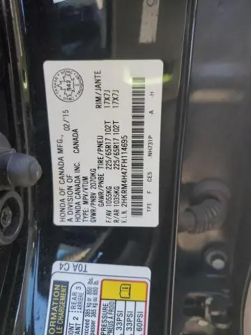 2015 HONDA CR-V SE  
