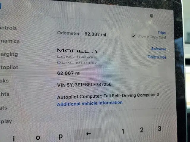 2020 TESLA MODEL 3