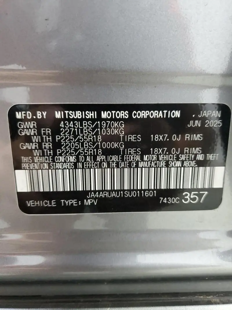 2025 MITSUBISHI OUTLANDER SPORT S