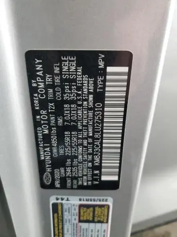 2020 HYUNDAI TUCSON LIMITED  