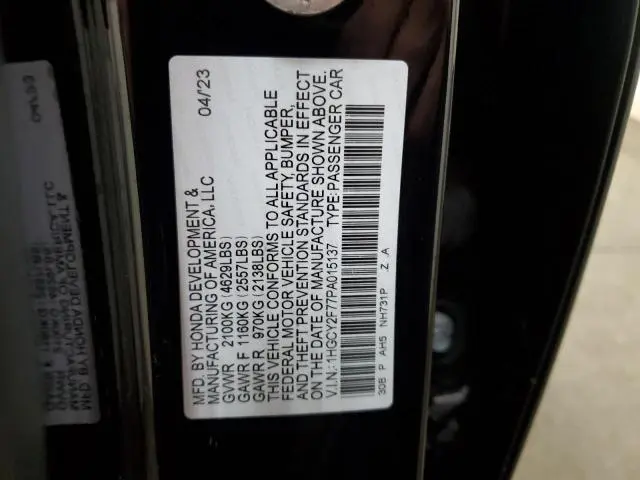 2023 HONDA ACCORD HYBRID SPORT-L