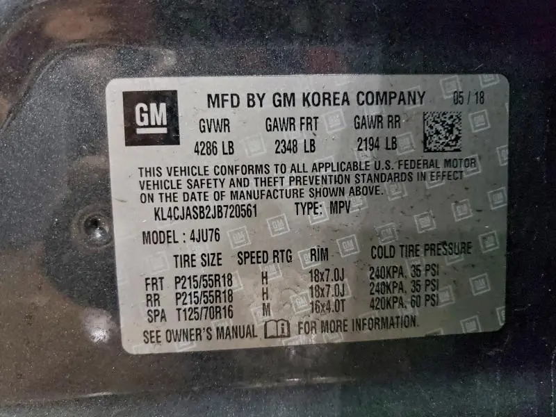 2018 BUICK ENCORE PREFERRED  