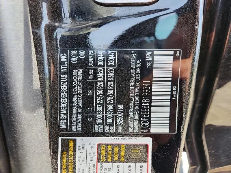 2019 MERCEDES-BENZ GLS 450 4MATIC  