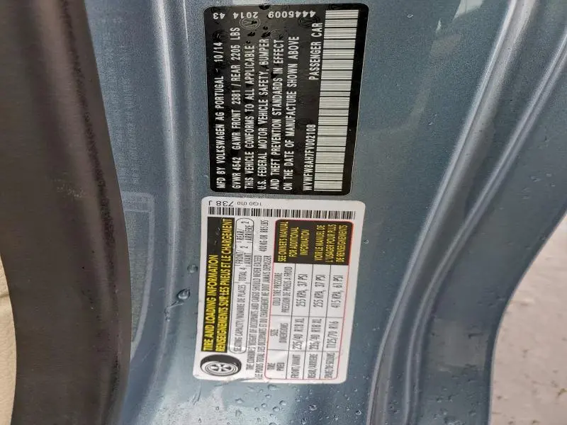 2015 VOLKSWAGEN EOS LUX  