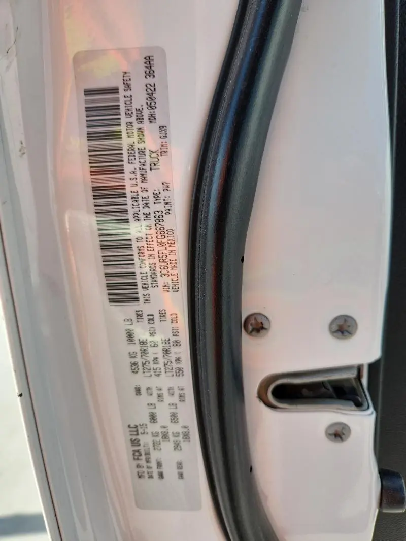 2015 RAM 2500 LARAMIE  