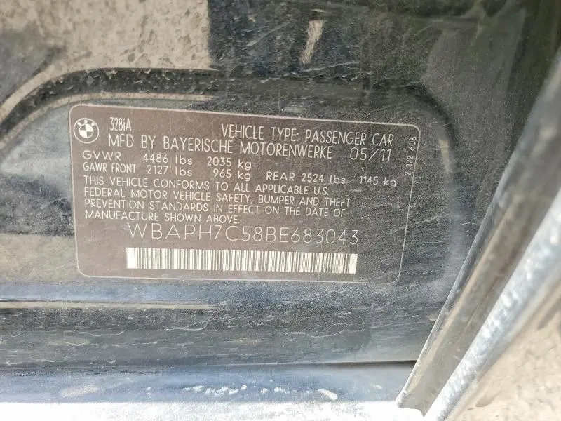 2011 BMW 328I   