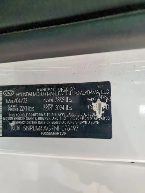 2022 HYUNDAI ELANTRA SEL  