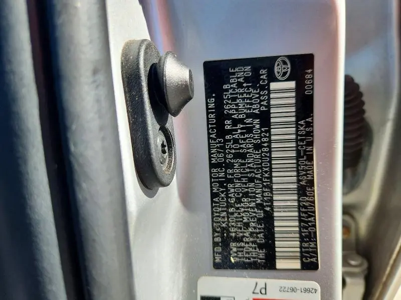 2013 TOYOTA CAMRY SE  
