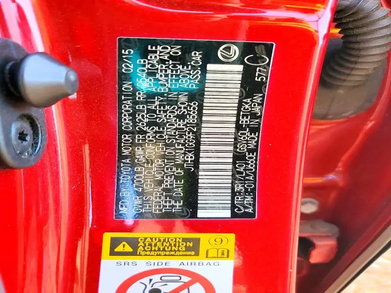 2015 LEXUS ES 350 BASE  