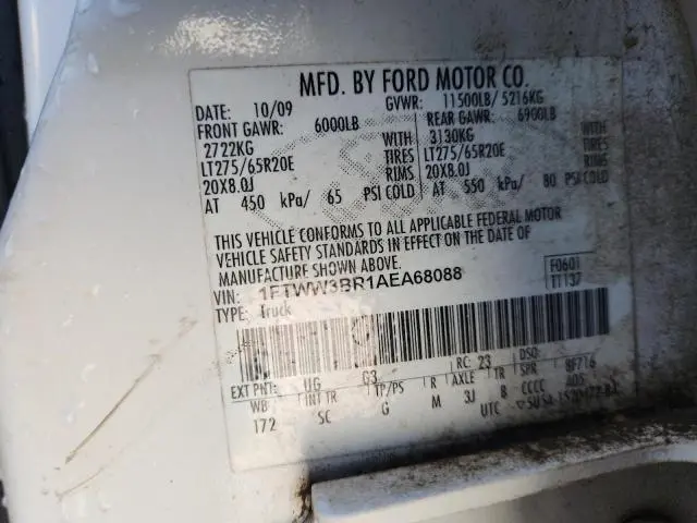 2010 FORD F350 SUPER DUTY  