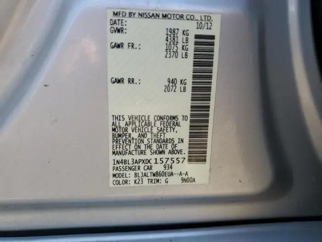 2013 NISSAN ALTIMA 3.5S  