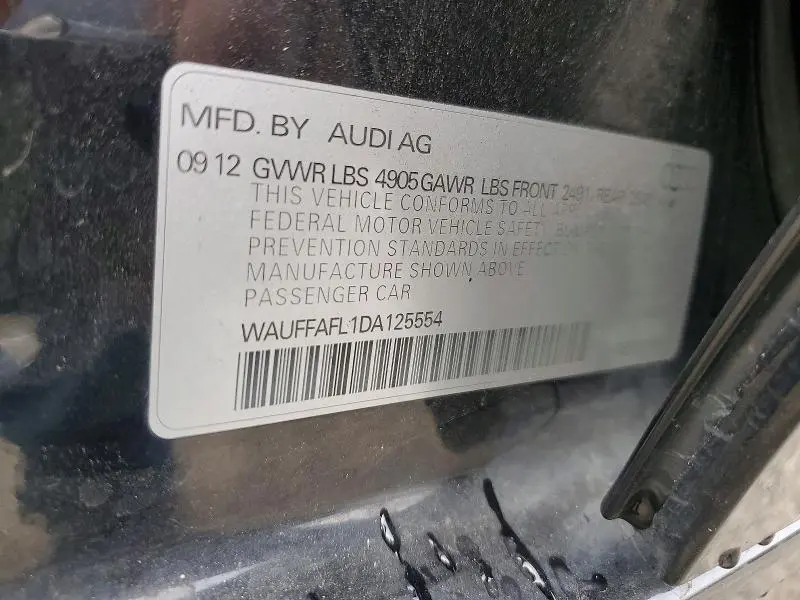 2013 AUDI A4 PREMIUM PLUS  