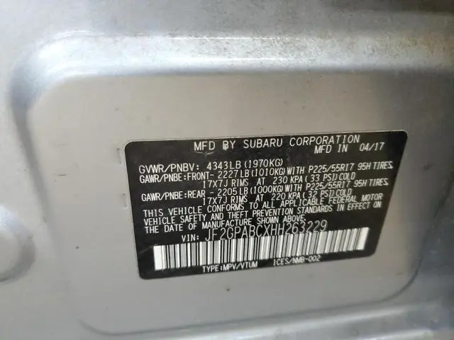 2017 SUBARU CROSSTREK PREMIUM  