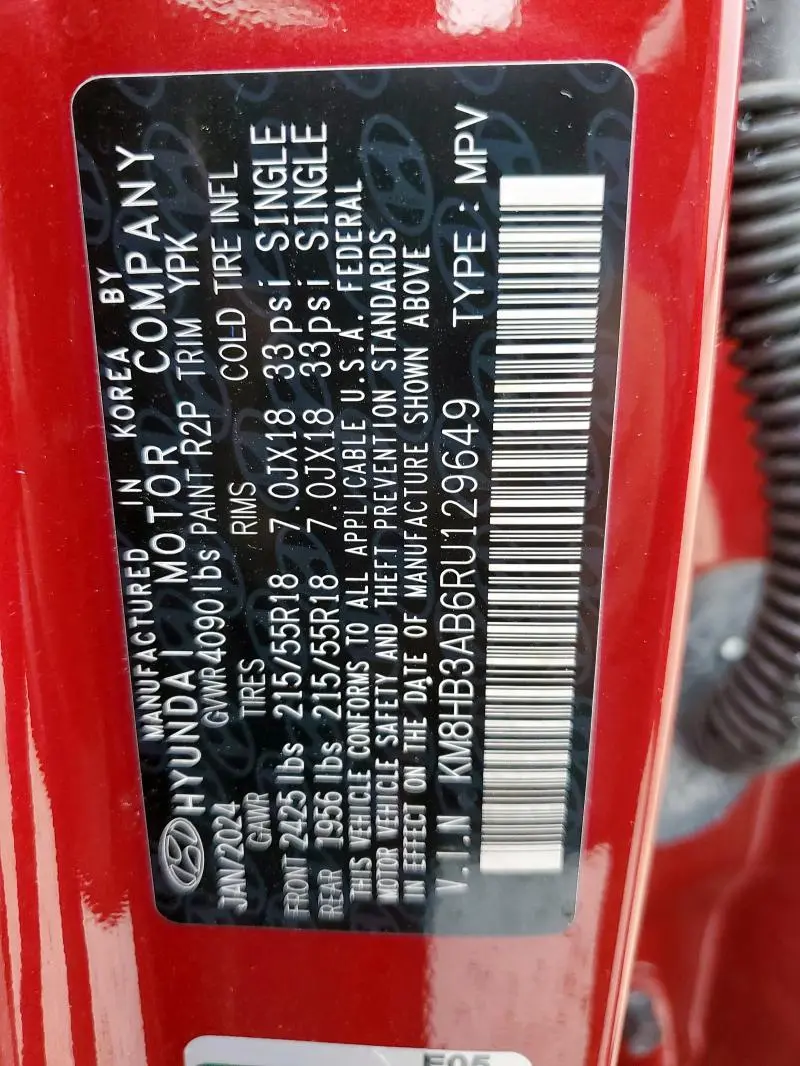 2024 HYUNDAI KONA SEL  