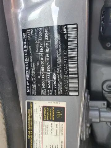 2012 MERCEDES-BENZ ML 350 BLUETEC  