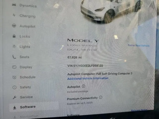 2020 TESLA MODEL Y   