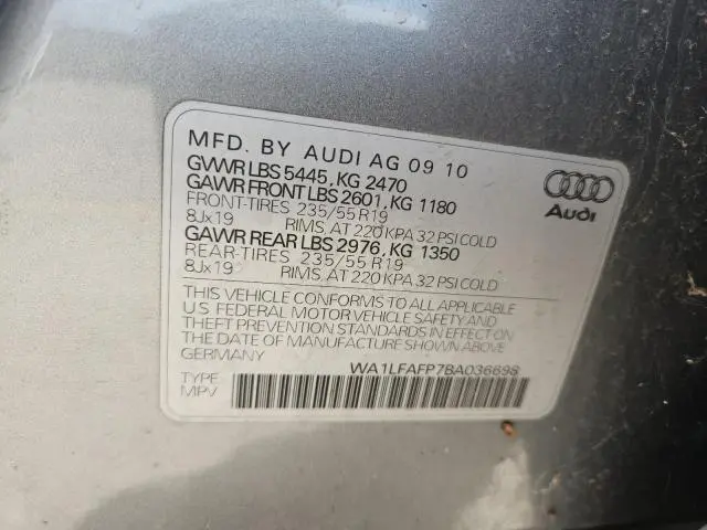 2011 AUDI Q5 PREMIUM PLUS  