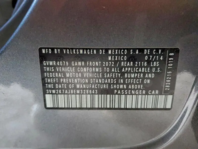 2014 VOLKSWAGEN JETTA BASE  