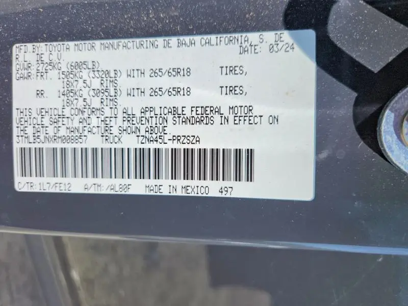 2024 TOYOTA TACOMA TRD SPORT  