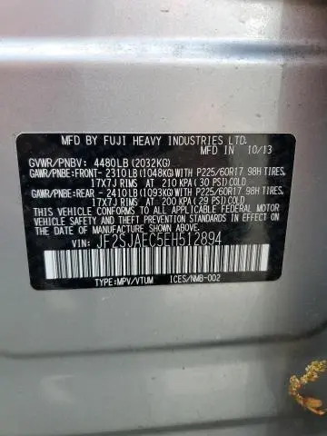 2014 SUBARU FORESTER 2.5I PREMIUM  