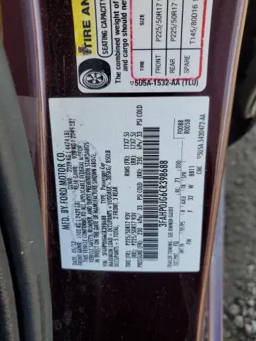 2012 FORD FUSION SEL  