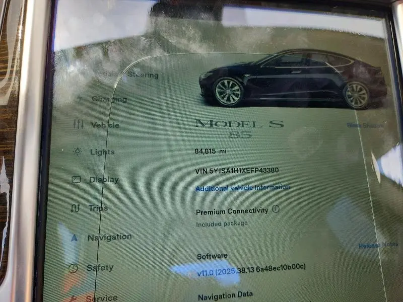 2014 TESLA MODEL S   
