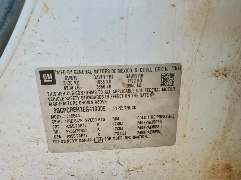 2014 CHEVROLET SILVERADO C1500  