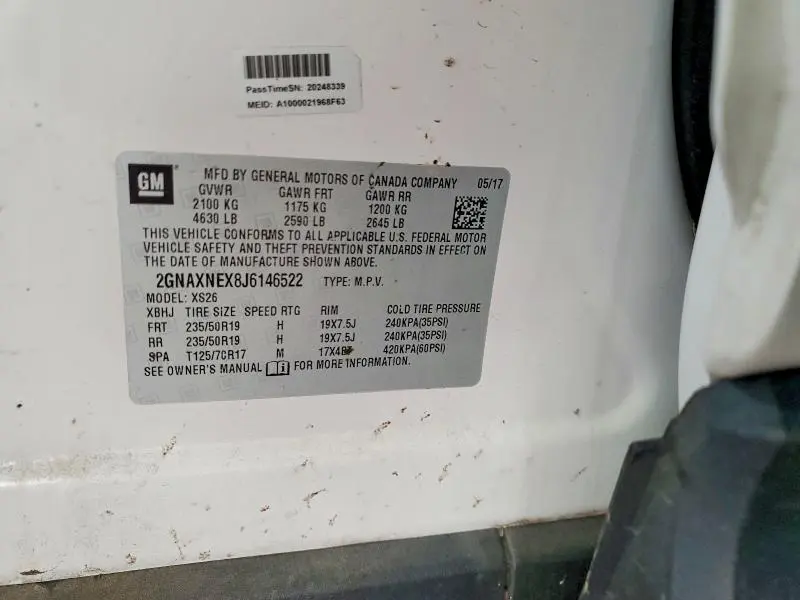 2018 CHEVROLET EQUINOX PREMIER  