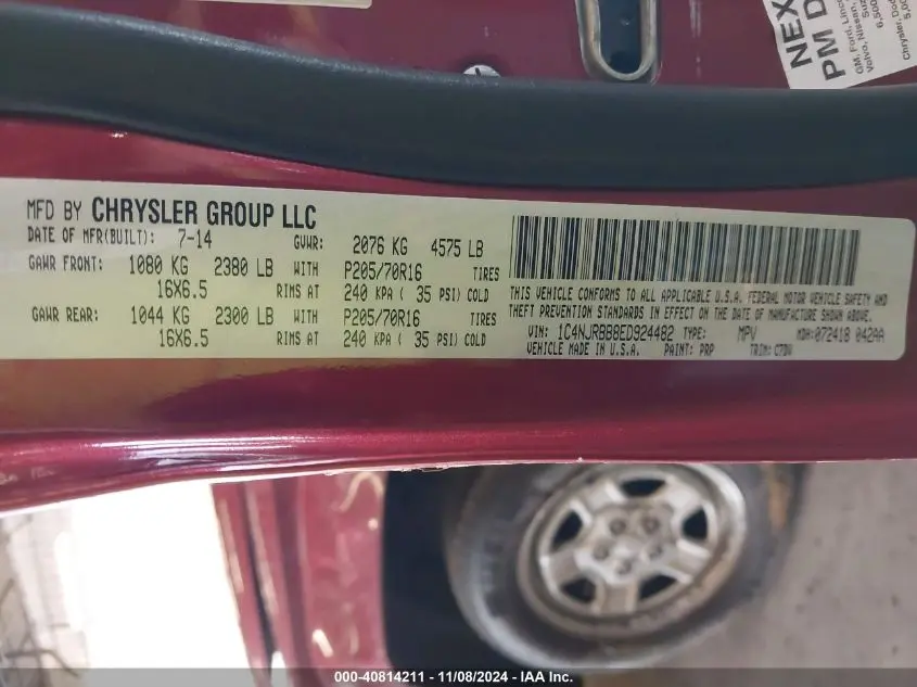 2014 JEEP PATRIOT SPORT