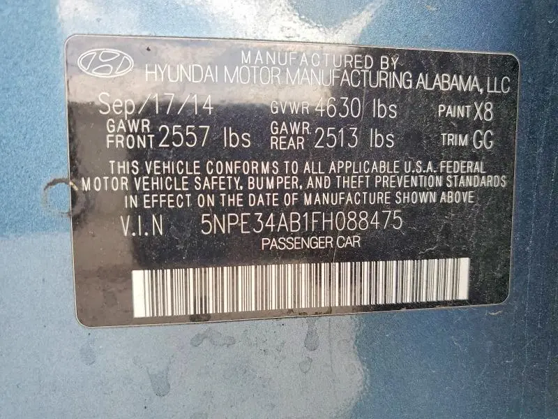 2015 HYUNDAI SONATA SPORT  