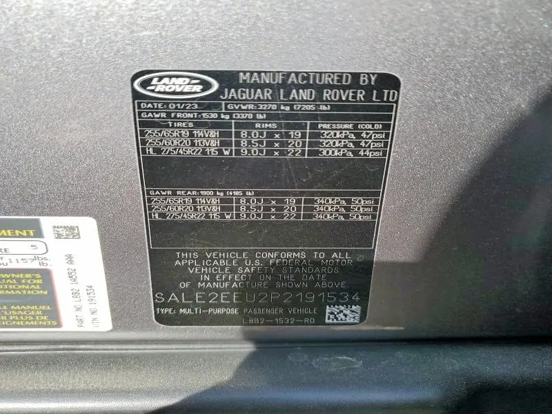 2023 LAND ROVER DEFENDER 110 X-DYNAMIC SE  