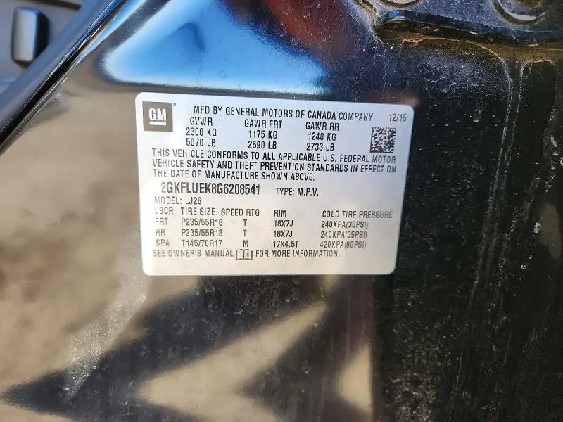 2016 GMC TERRAIN SLT  