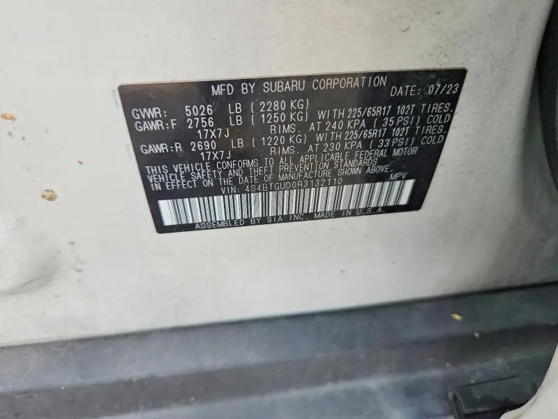 2024 SUBARU OUTBACK WILDERNESS  