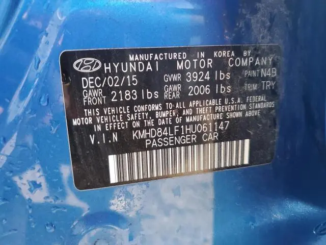 2017 HYUNDAI ELANTRA SE  