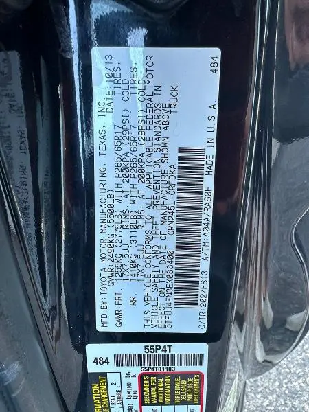 2014 TOYOTA TACOMA V6  
