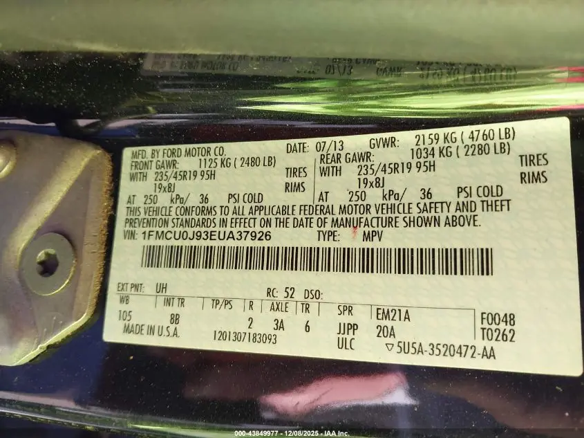 2014 FORD ESCAPE TITANIUM