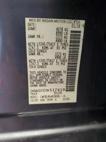 2018 NISSAN TITAN XD S  